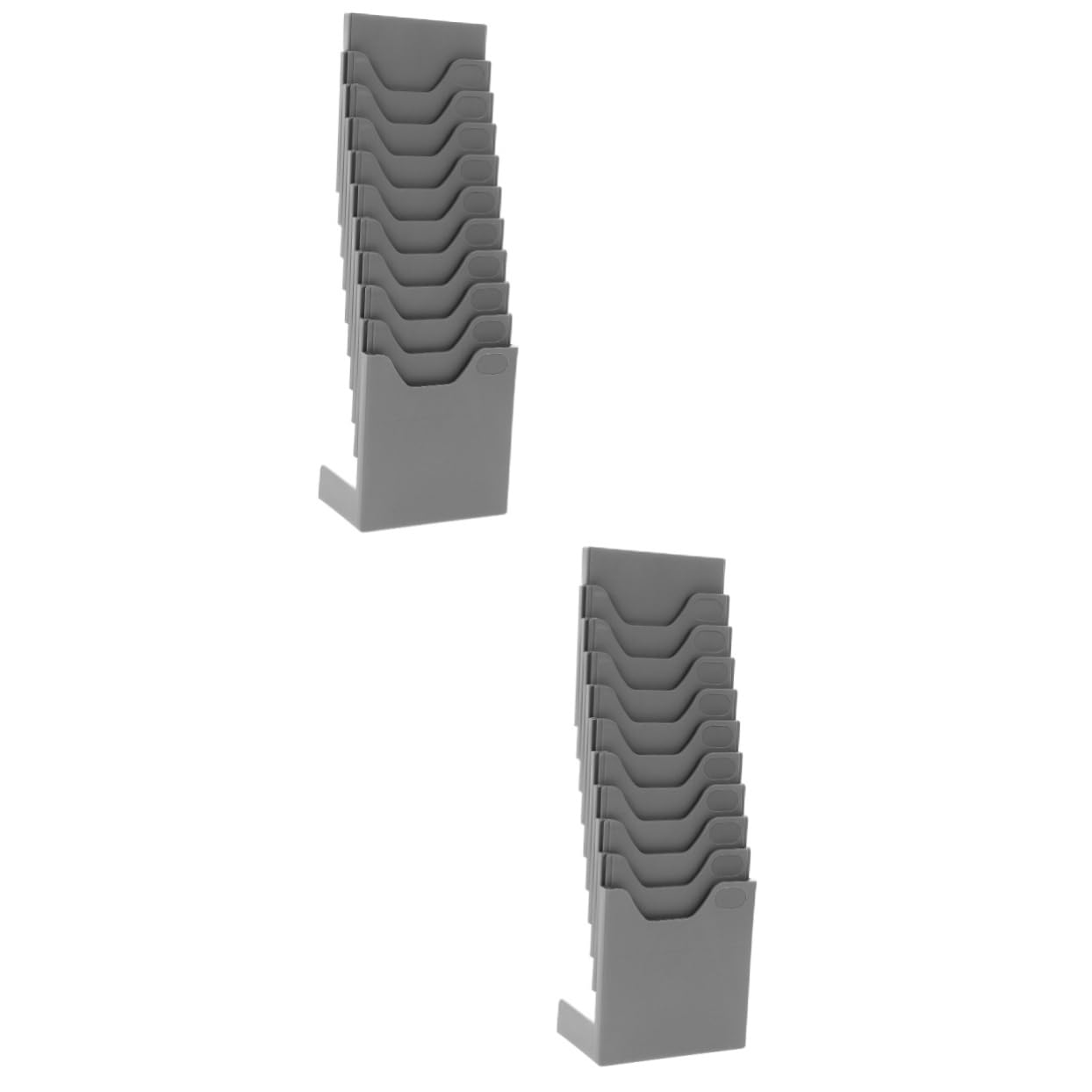 Tofficu 2piezas Soporte De Tarjetas Retráctil Para y Almacén Organizador De Tarjetas De Asistencia y Rack De Escritorio Compartimentos Diseño y