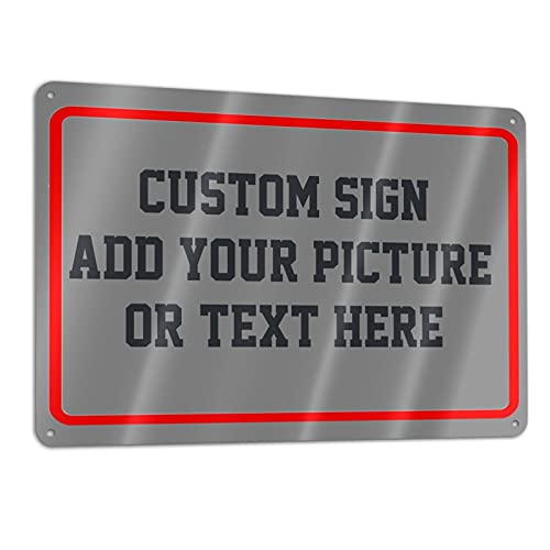 Grey metal sign, Aluminum Weatherproof And Rustproof Metal custom Signs, Entrance Signs, Garden Signs, Hazard Signs, Intersection Signs, Parking Signs, Decorative Signsï¼ˆ11.8x7.9inchï¼‰