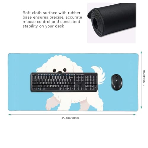 Tapis de souris de jeu caniche pour décorer et protéger le bureau d'ordinateur