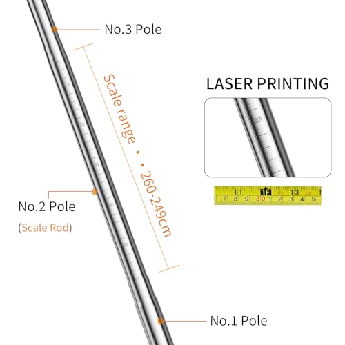 Image of Vertical Jump Tester, Floor Standing Vertical Jump Measurement Tool, Vertical Jump Measure Device Equipped with a Tape, Adjustable Height Vertical Trainer for Jump Training