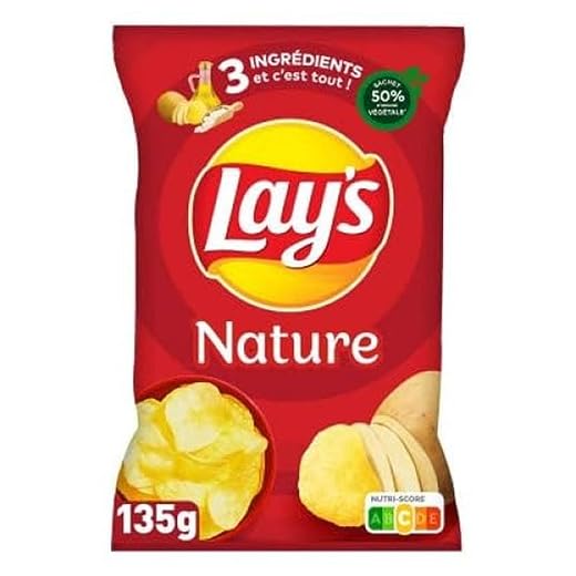 Lay's Chips nature 135 g - Le paquet de 135g