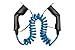 Produktbild E-Auto-Ladekabel Mode 3, Typ 2 Stecker an Buchse, 3-phasig, 16 A, 11 kW, Spiralkabel, blau, 5m