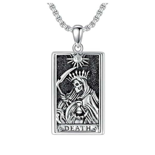Santa Muerte Necklace in 925 Sterling Silver