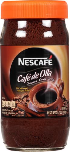 Image of Nescafe Cafe De Olla Instant Coffee, Cinnamon, 6.7 oz (Pack of 2)