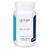 Klaire Labs Zinc Plus Immune Support Supplement - Zinc Citrate with Copper, Vitamin B6 & Vitamin C -