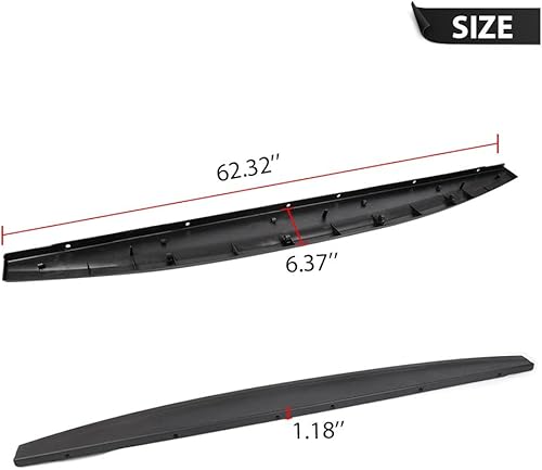 Miniatura 2 de ALLGOOD Tapa de moldura para puerta trasera compatible con Dodge Ram 1500 2009-2018 (Dodge Ram 1500 Classic Body Style 2019)Ram 2500 y 3500