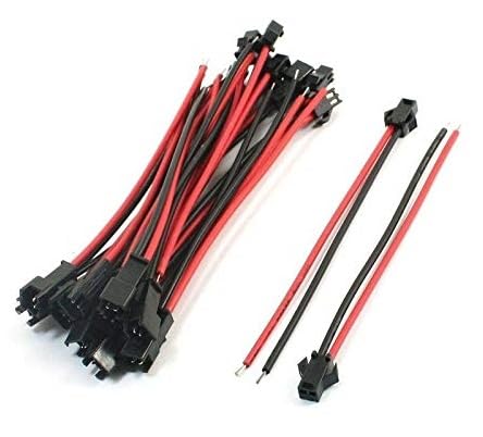 ERH India 10 Pair JST Connector Wire Male and Female 2 Pin Locking Type Cable for Hobby Electronics, Automotive Industry, LED Light etc. (B0C7C744W4) Amazon Price History, Amazon Price Tracker