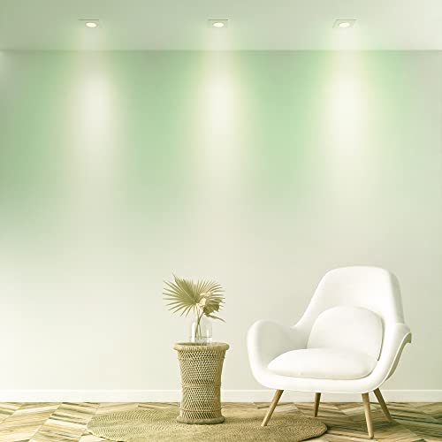 Luminária LED Ecospot Inteligente 5W 3000-6500K Elgin Quadrada WIFI RGB Bivolt Compatível com Alexa