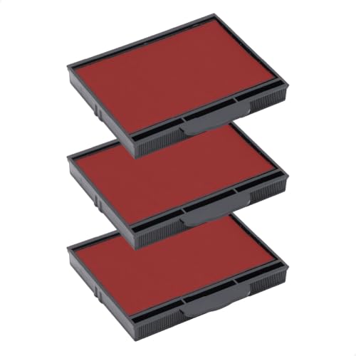 Cartucho de tinta para Shiny Printer E-906 | Cartucho Shiny E-906-7 (Pack de 3 - Rojo)