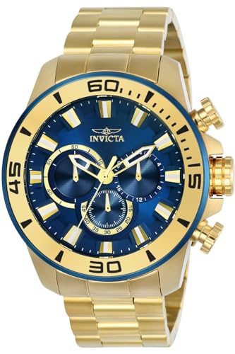 Invicta Men's 'Pro Diver' Quartz Stainless Steel Casual Watch%���% Color:Gold-Toned (Model: 22587)