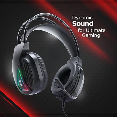 Acer 4 in 1 Wired Gaming Combo, 7 Color LED Backlit Keyboard, RGB Mouse (1200/1600/2400 DPI), Premium Gaming Headset (50mm Driver, 120dB) with Mixed Light Effect, Fabric Weave Mousepad (Black) 11 4154Q+zeqmL