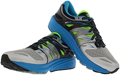 Saucony Men's Zealot Iso 2 running Shoe, Blue/Slime/Silver, 11 M US | Image 6