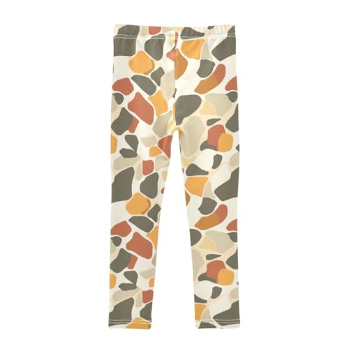 Classic Giraffe Skin Print Girls Casual Leggings for Kids Printed Long Pant Bottoms Stretch and Soft2