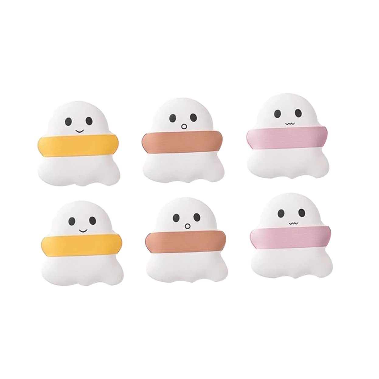 BIUDECO Cosmetic Sponge Set 6pcs Powder Puff Perfect for Blending Non-caking for All Makeup Needs