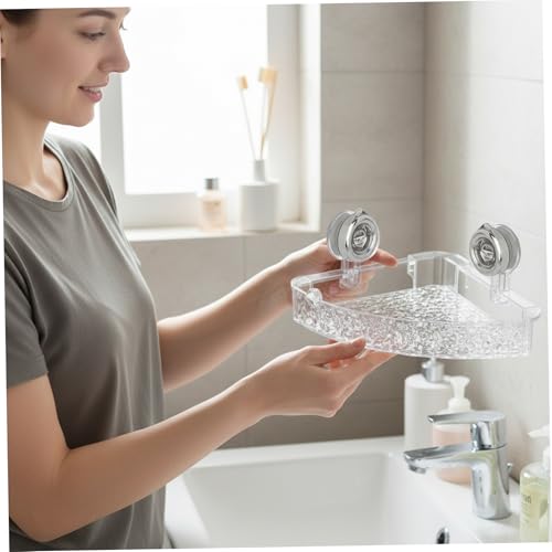 Support rangement sans perceuse pour douche étagère d'angle murale anti humidité