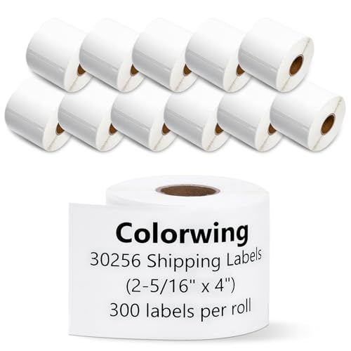 COLORWING a30256 Label Compatible with Dymo 30256 (2-5/16