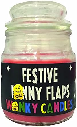WANKY CANDLES Christmas Candles - Gift/Humour/Comedy Banter - FESTIVE FANNY FLAPS