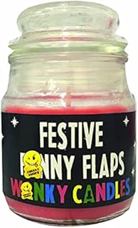 WANKY CANDLES Christmas Candles - Gift/Humour/Comedy Banter - FESTIVE FANNY FLAPS