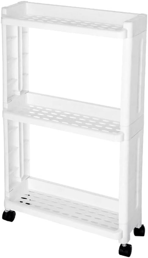 Kitchen Shelf Organizer Wheels Trolley Bathroom Gap Storage Rack Sundries Pulley Living Room