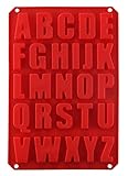 Silicone Letter Cake Mold BPA Free, Non-Stick Chocolate Mold Soft and Easy to Release, Decorating Silicone Red Mold Cake Baking Utensils Good Toughness DIY Ice Tray Kitchen Cake Pans