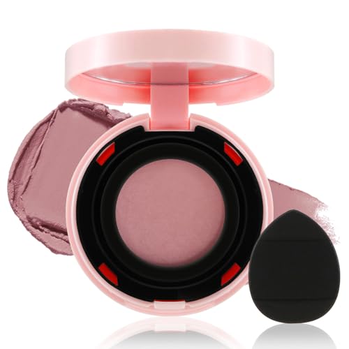 Apooliy Colorete en crema para mejillas, colorete en polvo resistente al agua, colorete mate de larga duración, muy pigmentado, ilumina el rostro, adecuado para maquillaje facial