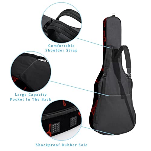 Housse de protection en éponge épaisse imperméable pour guitare acoustique électrique basse classique, Multicolore 01… - Les Beatles, Paul McCartney, John Lennon, RIngo Starr, George Harrison Housse de protection en éponge épaisse imperméable pour guitare acoustique électrique basse classique, Multicolore 01… – Image 4
