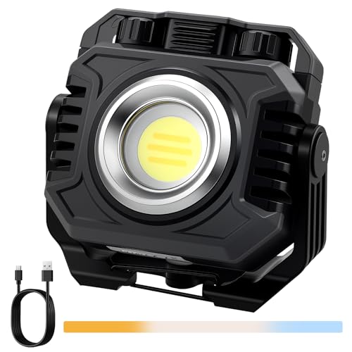 AUTOUTLET LED Arbeitsleuchte, 1500LM Campinglampe Powerbank Akku Lampe 5000mAh, 3