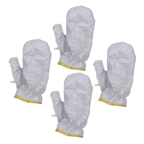 DIYEAH 4piezas Manoplas Para Lavavajillas Guantes De Limpieza De Cocina Resistentes Al Calor Reutilizables Para Lavar Platos Cocinar y Hornear