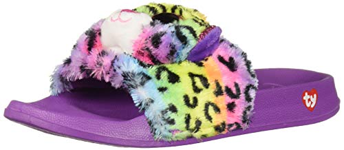 Claquettes Peluche Dotty le Léopard Ty 95464 de taille 37 en version multicolore