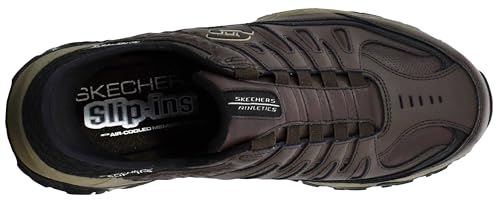 Image of Skechers Men's Afterburn M. Fit Grill Captain | Hands Free Slip-ins, Air-Cooled Memory Foam, Heel Pillow, Leather Upper, Casual
