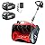 Cordless Snow Blower, Electric Snow Shovel with Total 2 x 5.0 Ah Batteries and Charger, Battery Powered Snow Thrower with LED, 23 Ft Distance with Directional Plate for Driveway, Step, Patio, Sidewalk