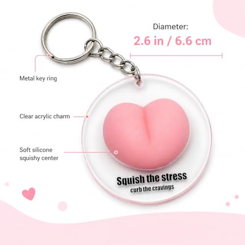 plahetluxe Cute Acrylic Keyring, Backpack Pendant (B) — view 5