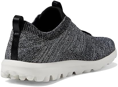 Skechers Women's GO Walk Travel-Radiant Moon Sneaker, Black/White, 8.5 | Image 4