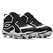 Under Armour Boys' Leadoff Icon Mid RM JR Baseball Cleats, (001) Black/White/Black, 12K, US
