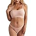 jieGorge Porta Cinte per Cassetto Reggiseno e Set da Donna a Vita Alta con Scollo a U e Scollo a U Senza Cuciture Maglia Termica Aderente (Pink, L)