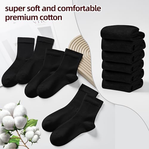 Corlap Women's Thin Above Ankle Socks - 6Pairs Cotton Casual Bootie Dress Crew Socks-Gift Box4