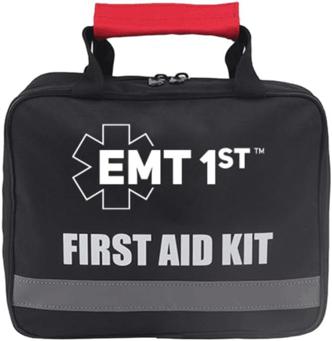 EMT 1st 403 Pcs Emergency Responder First Aid Kit with 38 Unique Items & Cotton Swabs Large First aid kit for car, Travel & Home – Emergency Bag for Hiking, Camping, Backpacking and Outdoor