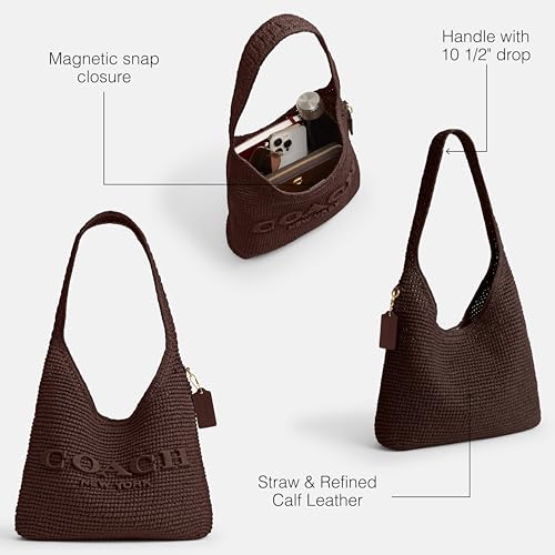 Image of COACH Brooklyn Shoulder Bag 28 in Straw