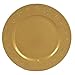 12 Sottopiatti Bordo Fiocchi di Neve Oro in plastica Rigida Bordo Liscio Tondo 33 cm Natale cenone sotto Piatto Natalizio Capodanno Natale Cena Aperitivo