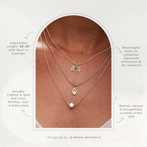 Bryan Anthonys Go With The Waves 14k Gold Necklace for Women, Pendant, Adjustable Length2