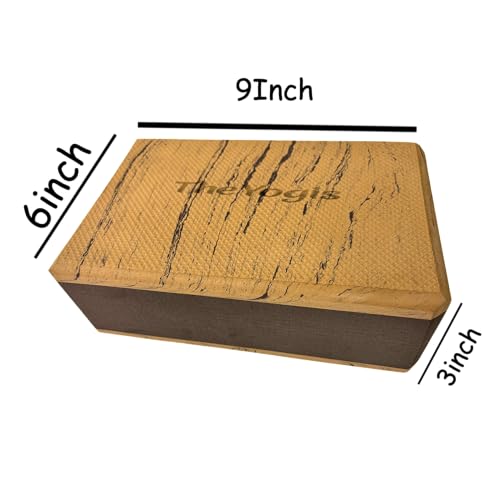 Image of The Yogis Yoga Blocks Set of 2 and Belt for Stretching, Balancing,Yoga Accessories for Women & Men Yoga Equipment with Strap