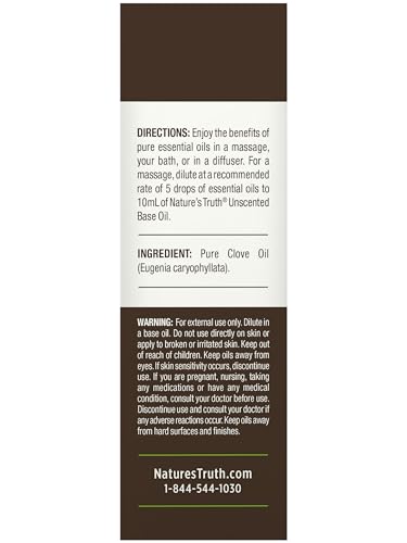 Aceite esencial de clavo Nature's Truth 15 mL miniatura 6