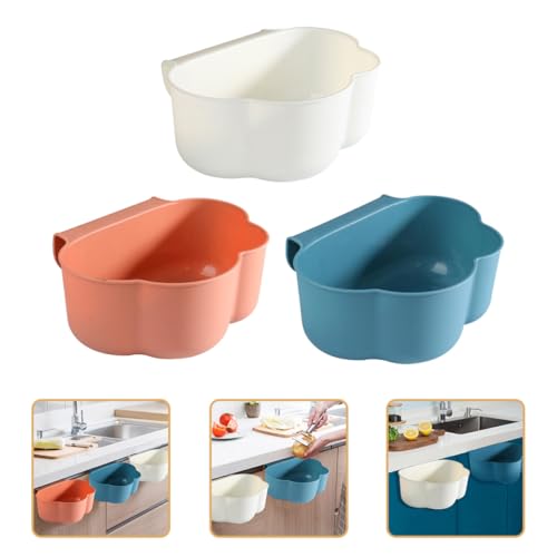 Set de 3 canecas colgantes para basura de cocina mini miniatura 7