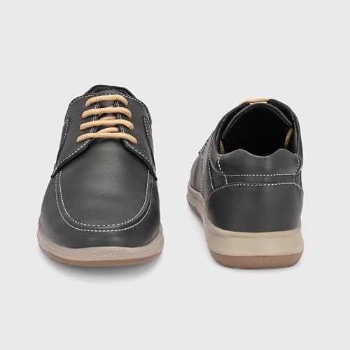 Image of Centrino Men's Casual Lace-Up Shoes | Comfortable Round Toe Lace-Up Derby Shoe with Rugged Rubber Thick Sole for Casual, Office, College, Outdoor, Travel, Trekking, Weekend Outing(8102)