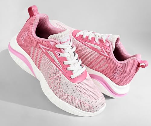 Image of LOUIS STITCH Women's Lightweight Athleisure Sport Shoes | Lightweight Casual Sneakers | Lace-Up Sneaker and Athleisure Wear| Perfect for Casual, Gym & Travel Wear | LSLD-ATH