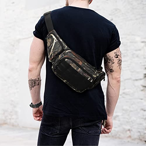 Poyolee Fanny Pack Gun Bag Tactical Waist Bag For Pistol Concealed Carry Gun Holster Pack For Men Women Ccw Fanny Bag With Magazine Slots Fits 1911, Glock 17 19 26 43, Taurus, Sig Sauer,Etc #TOP6