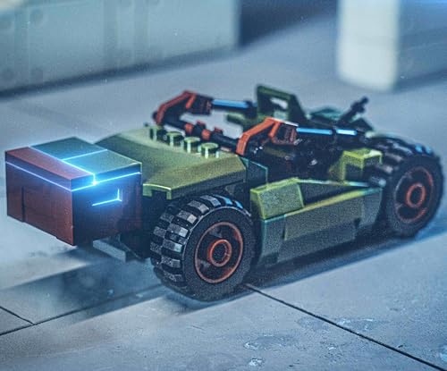 MyBuild Mecha Frame Armed Forces Mech Ajax and UTV Utility Vehicle Building Bricks Set 7002