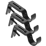 Photo Gallery ipetboom 3 pezzi staffa per bastone tende regolabile in nero supporto robusto per asta singola con viti montaggio parete per soggiorno camera e cucina Photo Gallery ipetboom 3 pezzi staffa per bastone tende regolabile in nero supporto robusto per asta singola con viti montaggio parete per soggiorno camera e cucina