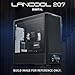 Lian Li LANCOOL 207 Digital ATX Computer Case w/Integrated LCD Screen, Mesh-Centric Panels Mid-Tower PC Case w/ 2 x 140x40x30mm PWM Fans, 2 x 140mm Fans Pre-Installed, Side or Rear-Mount PSU