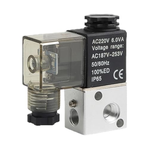 Électrovanne 3V1 12V distributeur pneumatique 3 voies 2 positions